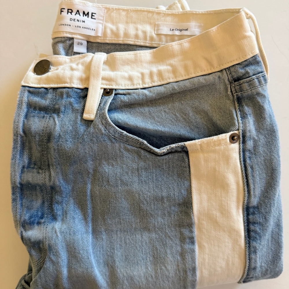 Frame Denim Le Original Sadie Cropped Straight Leg Jeans - Picture 2 of 8